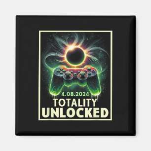 Gesamter Solar Eclipse 2024 Video Game Controller  Magnet