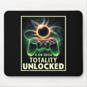 Gesamter Solar Eclipse 2024 Video Game Controller Mousepad