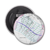 Gesamter Solar-Eclipse 2045 Globaler Pfad Flaschenöffner (Vorderseite)