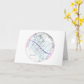 Gesamter Solar-Eclipse 2045 Globaler Pfad Karte (Gelbe Blume)