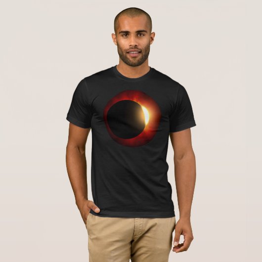 Gesamter Solar Eclipse Astronomen Feuerring T-Shirt (Vorne ganz)