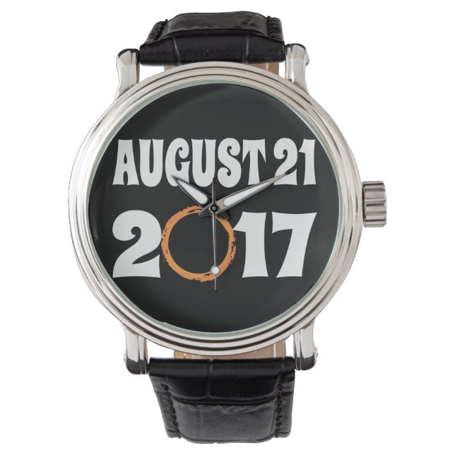 Gesamter Solar-Eclipse-August 21 2017 Armbanduhr (Vorderseite)