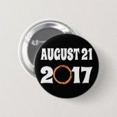 Gesamter Solar-Eclipse-August 21 2017 Button (Vorne & Hinten)