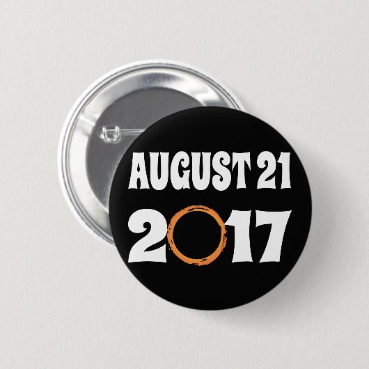 Gesamter Solar-Eclipse-August 21 2017 Button (Vorne & Hinten)