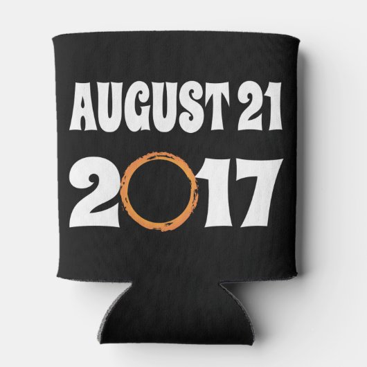 Gesamter Solar-Eclipse-August 21 2017 Dosenkühler (Rückseite)