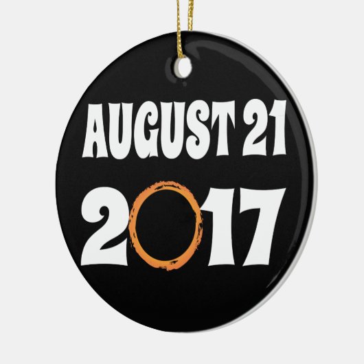 Gesamter Solar-Eclipse-August 21 2017 Keramikornament (Links)