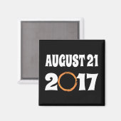 Gesamter Solar-Eclipse-August 21 2017 Magnet (Vorderseite/Rückseite)