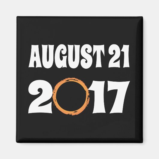 Gesamter Solar-Eclipse-August 21 2017 Magnet (Vorne)
