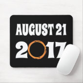 Gesamter Solar-Eclipse-August 21 2017 Mousepad (Mit Mouse)