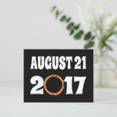 Gesamter Solar-Eclipse-August 21 2017 Postkarte (Stehend Vorderseite)