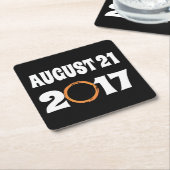 Gesamter Solar-Eclipse-August 21 2017 Rechteckiger Pappuntersetzer (angewinkelt)