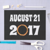Gesamter Solar-Eclipse-August 21 2017 Seidenpapier (Handwerk)