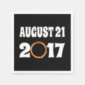 Gesamter Solar-Eclipse-August 21 2017 Serviette (Vorderseite)