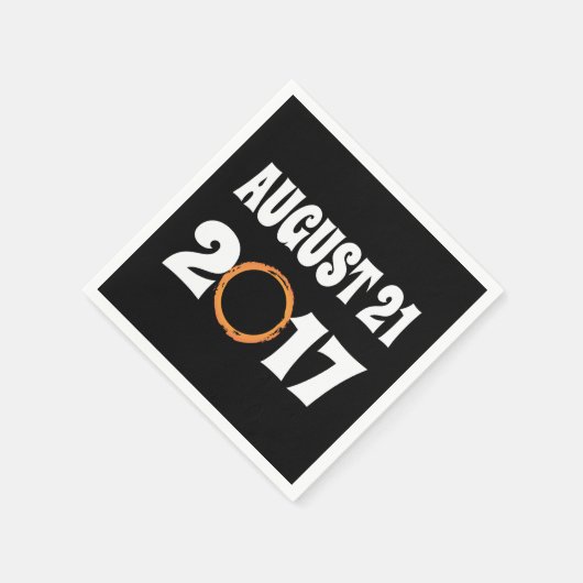 Gesamter Solar-Eclipse-August 21 2017 Serviette (Ecke)