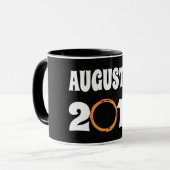 Gesamter Solar-Eclipse-August 21 2017 Tasse (Vorderseite Links)