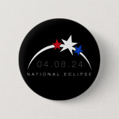 Gesamter Solar-Eclipse-Button 2024 Button (Vorderseite)