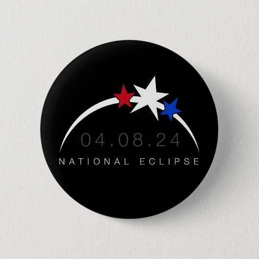 Gesamter Solar-Eclipse-Button 2024 Button (Vorderseite)