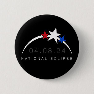 Gesamter Solar-Eclipse-Button 2024 Button