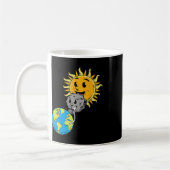 Gesamter Solar-Eclipse Earth Moon Sun FotoTablet L Kaffeetasse (Links)