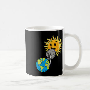 Gesamter Solar-Eclipse Earth Moon Sun FotoTablet L Kaffeetasse