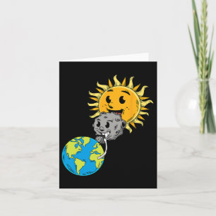 Gesamter Solar-Eclipse Earth Moon Sun FotoTablet L Karte