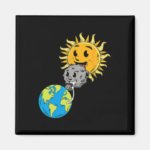 Gesamter Solar-Eclipse Earth Moon Sun FotoTablet L Magnet