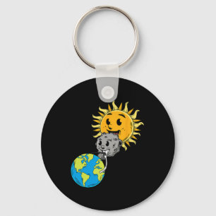Gesamter Solar-Eclipse Earth Moon Sun FotoTablet L Schlüsselanhänger