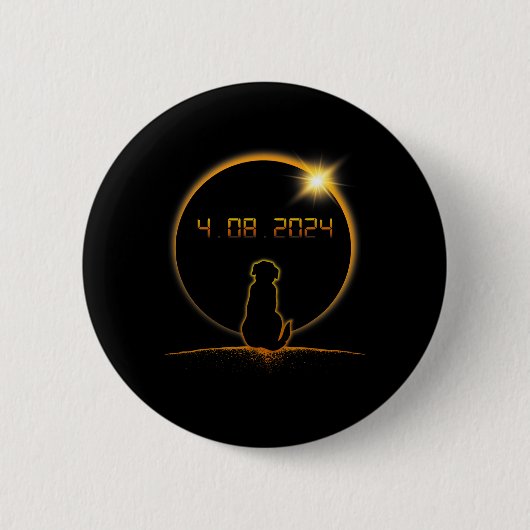 Gesamter Solar-Eclipse-Hund Button (Vorderseite)