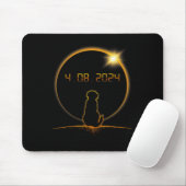 Gesamter Solar-Eclipse-Hund Mousepad (Mit Mouse)