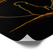 Gesamter Solar-Eclipse-Hund Poster (Ecke)