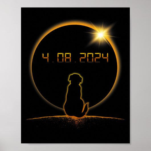Gesamter Solar-Eclipse-Hund Poster (Vorne)