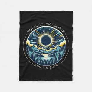 Gesamter Solar-Eclipse Künstlerischer Alltagsrhyth Fleecedecke