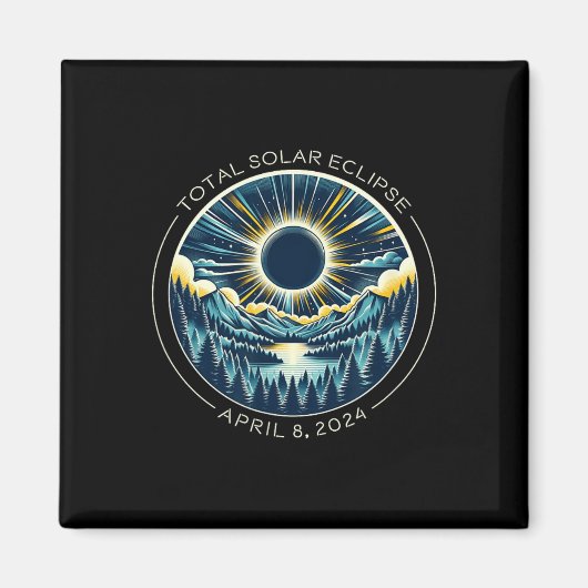 Gesamter Solar-Eclipse Künstlerischer Alltagsrhyth Magnet (Vorne)