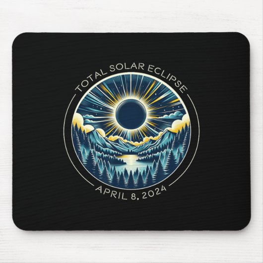 Gesamter Solar-Eclipse Künstlerischer Alltagsrhyth Mousepad (Vorne)