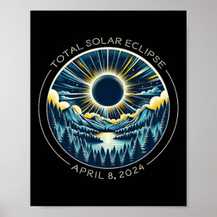 Gesamter Solar-Eclipse Künstlerischer Alltagsrhyth Poster