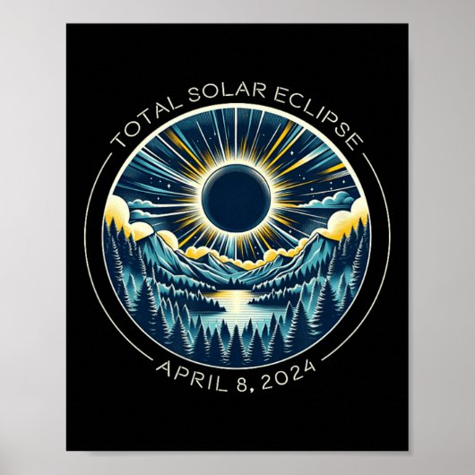Gesamter Solar-Eclipse Künstlerischer Alltagsrhyth Poster (Vorne)