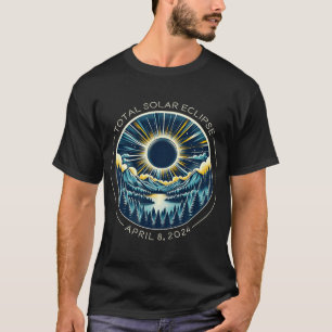 Gesamter Solar-Eclipse Künstlerischer Alltagsrhyth T-Shirt
