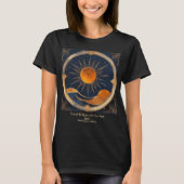 Gesamter Solar Eclipse Rolling Hills Blue Orange T-Shirt (Vorderseite)