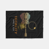 Gesamter Solar Eclipse Shirt Totality Eclipse Gita Fleecedecke (Vorderseite (Horizontal))