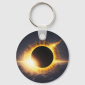 Gesamter Solar-Eclipse-Souvenir-Add-Text für Veran Schlüsselanhänger (Vorderseite)