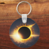 Gesamter Solar-Eclipse-Souvenir-Add-Text für Veran Schlüsselanhänger (Vorderseite)