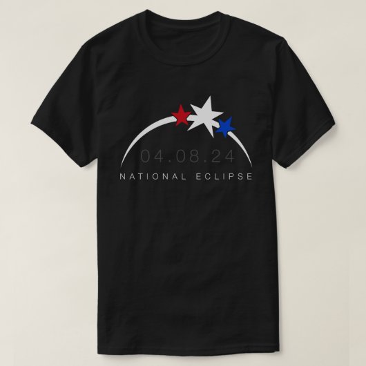 Gesamter Solar-Eclipse-Totality-T - Shirt 2024 (Design vorne)
