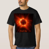 Gesamter Solarstrom Hinzufügen von Text und Datum T-Shirt (Vorderseite)