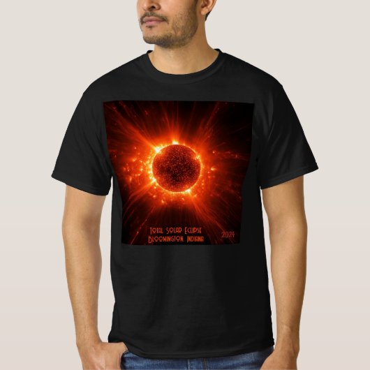 Gesamter Solarstrom Hinzufügen von Text und Datum T-Shirt (Vorderseite)
