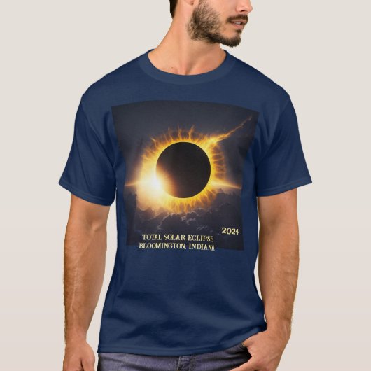 Gesamter Solarstrom Hinzufügen von Text und Datum T-Shirt (Vorderseite)