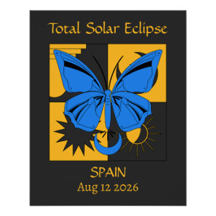 Gesamter Solarstrom-Schmetterling Poster