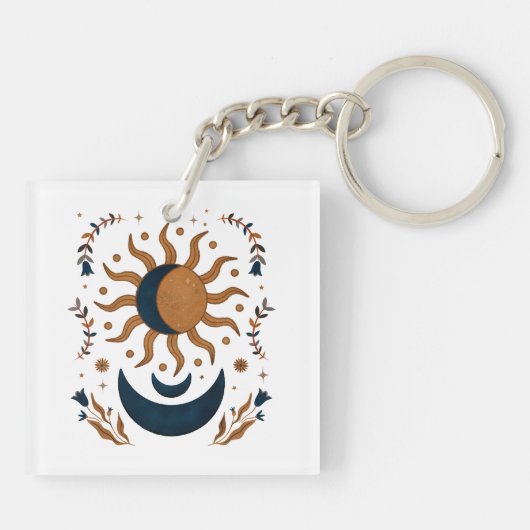 Gesamter Solarstrom-Schmetterling Schlüsselanhänger (Rückseite)