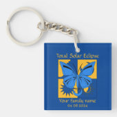 Gesamter Solarstrom-Schmetterling Schlüsselanhänger (Vorderseite)