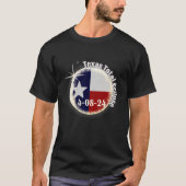 Gesamter Sonneneinstrahlung über Texas Design T-Shirt (Vorderseite)