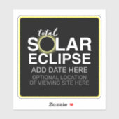 Gesamter Sonnenkollektor - 2024 oder Zolldatum Aufkleber (Blatt)